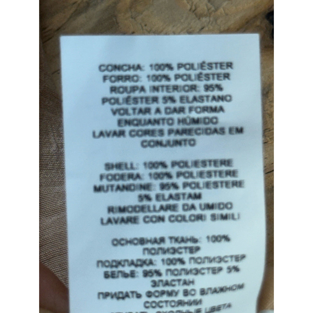 Missguided Boutique Bodysuit Taupe Long Peasant Sleeve Women’s Size 6 NWT