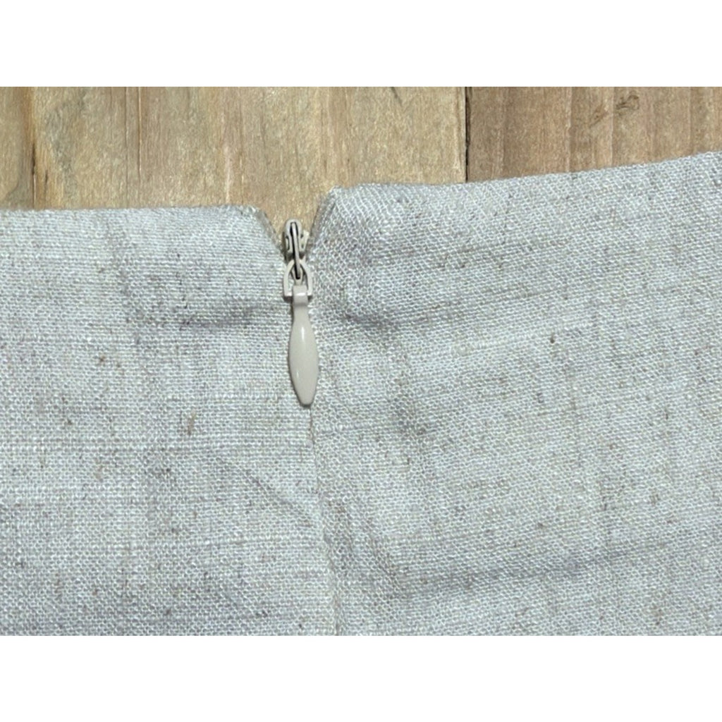 Altar'd State Linen Blend Midi Skirt Size Med Natural Oatmeal Flowy Boho NWT