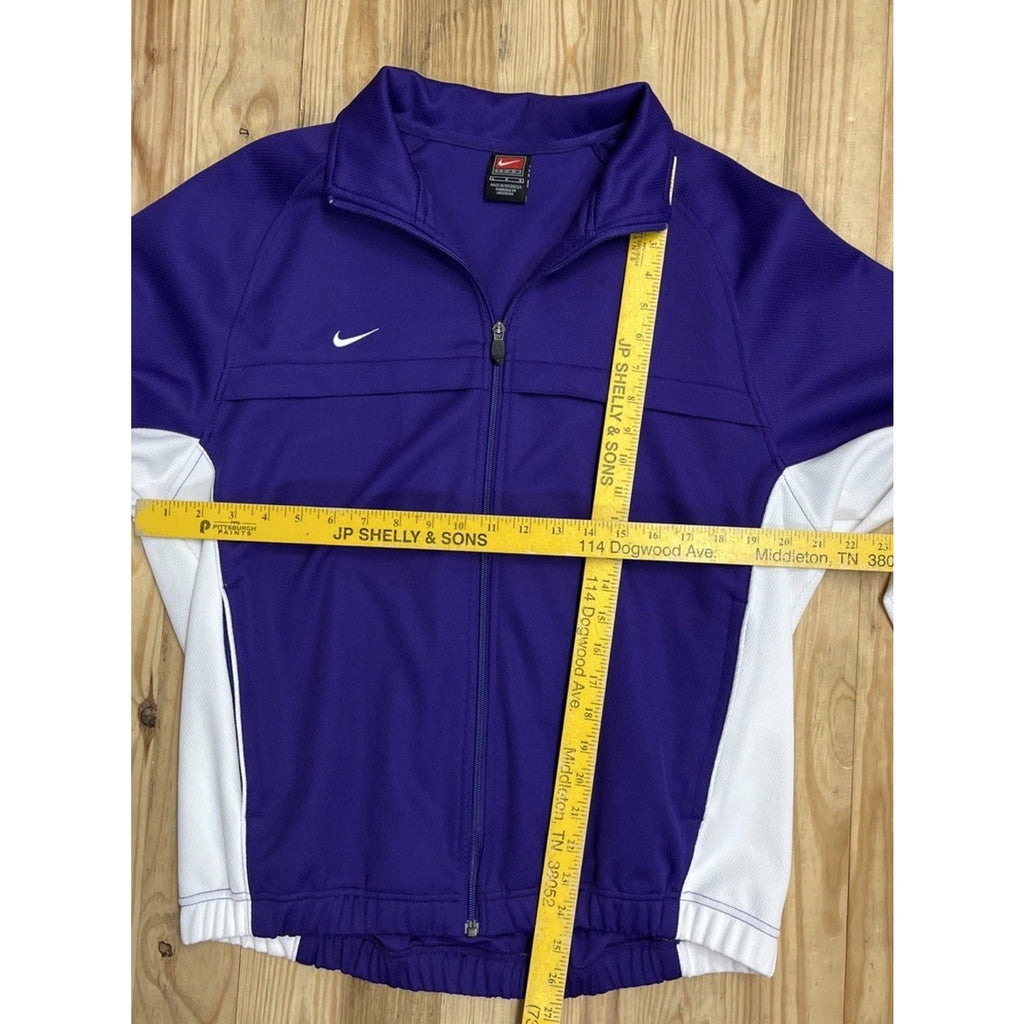 Nike Team Vintage Mens L Purple/White Full Zip Jacket
