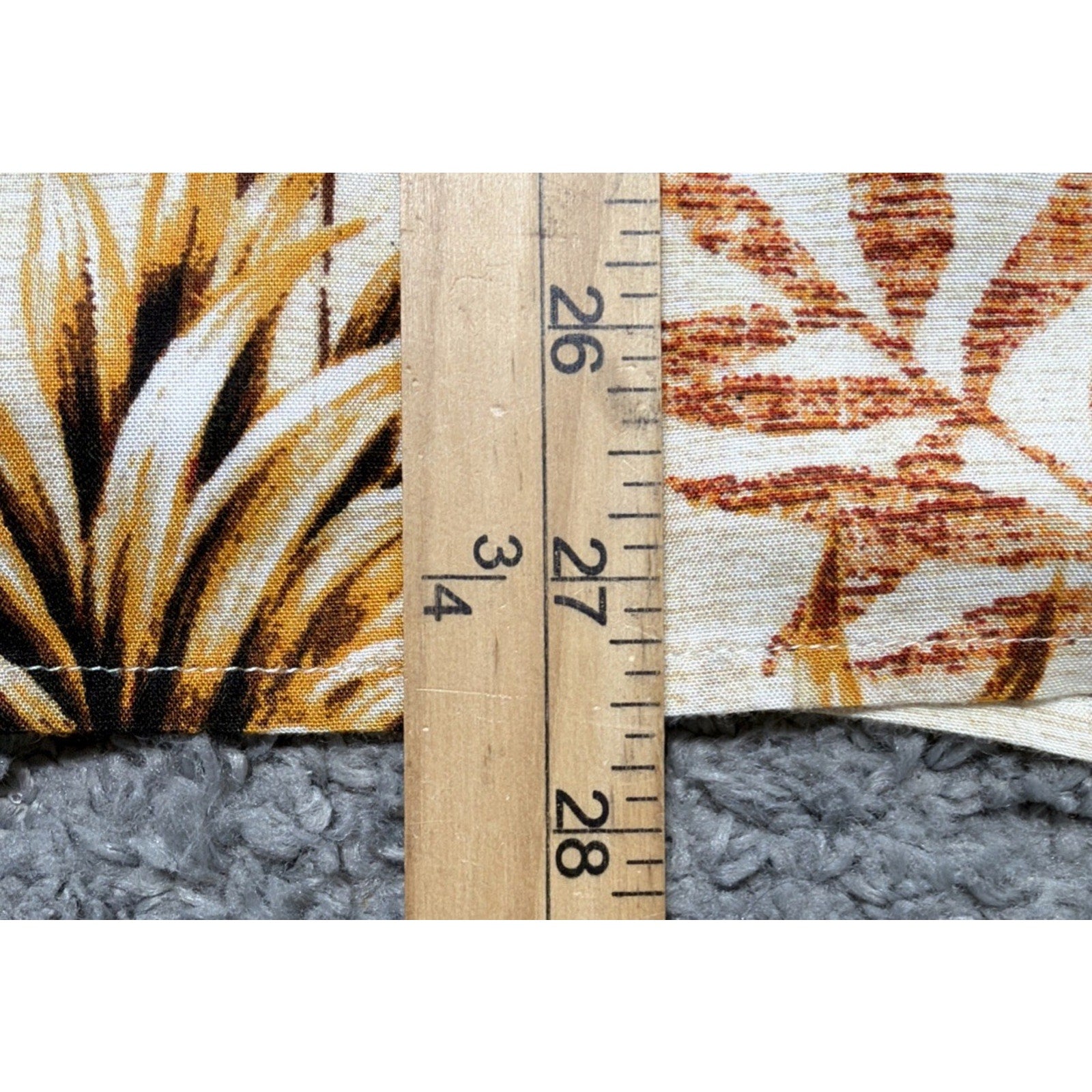 Pineapple Natural Issue Silky Touch Shirt Men L Tan & Brown 100% Rayon Coastal