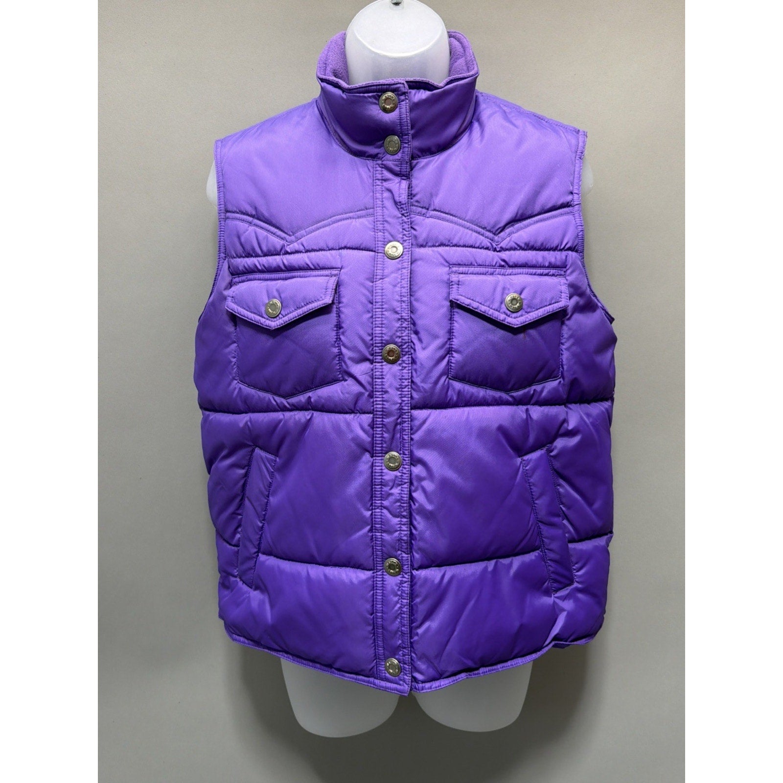 Walls Ranch Wear Outerwear Winter Vest Insulated Purple Puffer Jacket Sz Small S