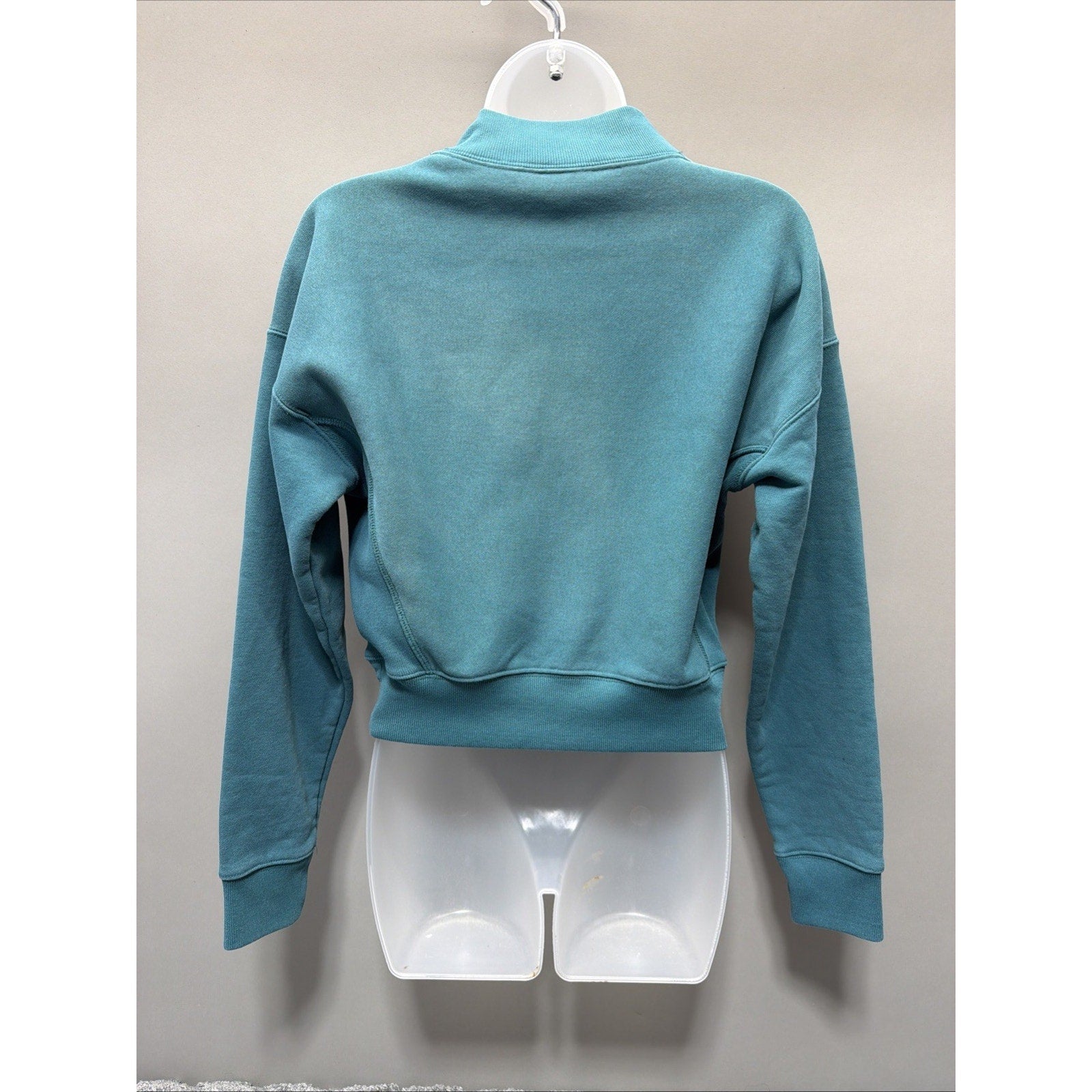 Champion Life Reverse Weave Mock Neck Sweater Everglade Green Size Small