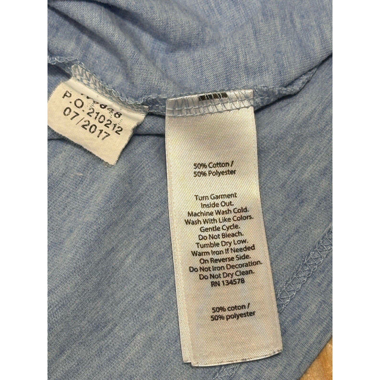 VINEYARD VINES Mens Raglan Long Sleeve Pocket T-Shirt Baseball Blue Distressed L