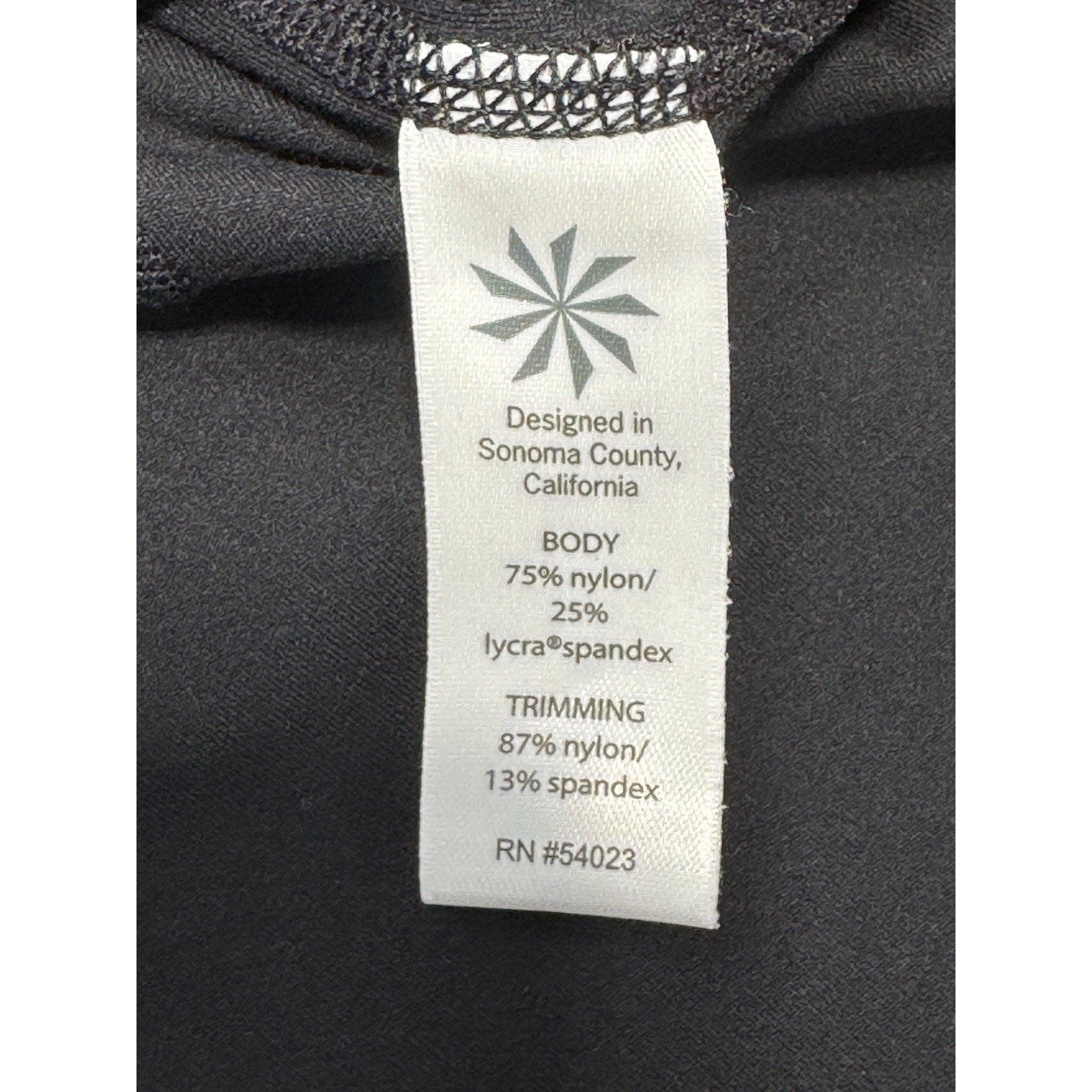 Athleta Blissout Assymeyrical Zip Jacket Sheer Back Black Athletic Women’s XS
