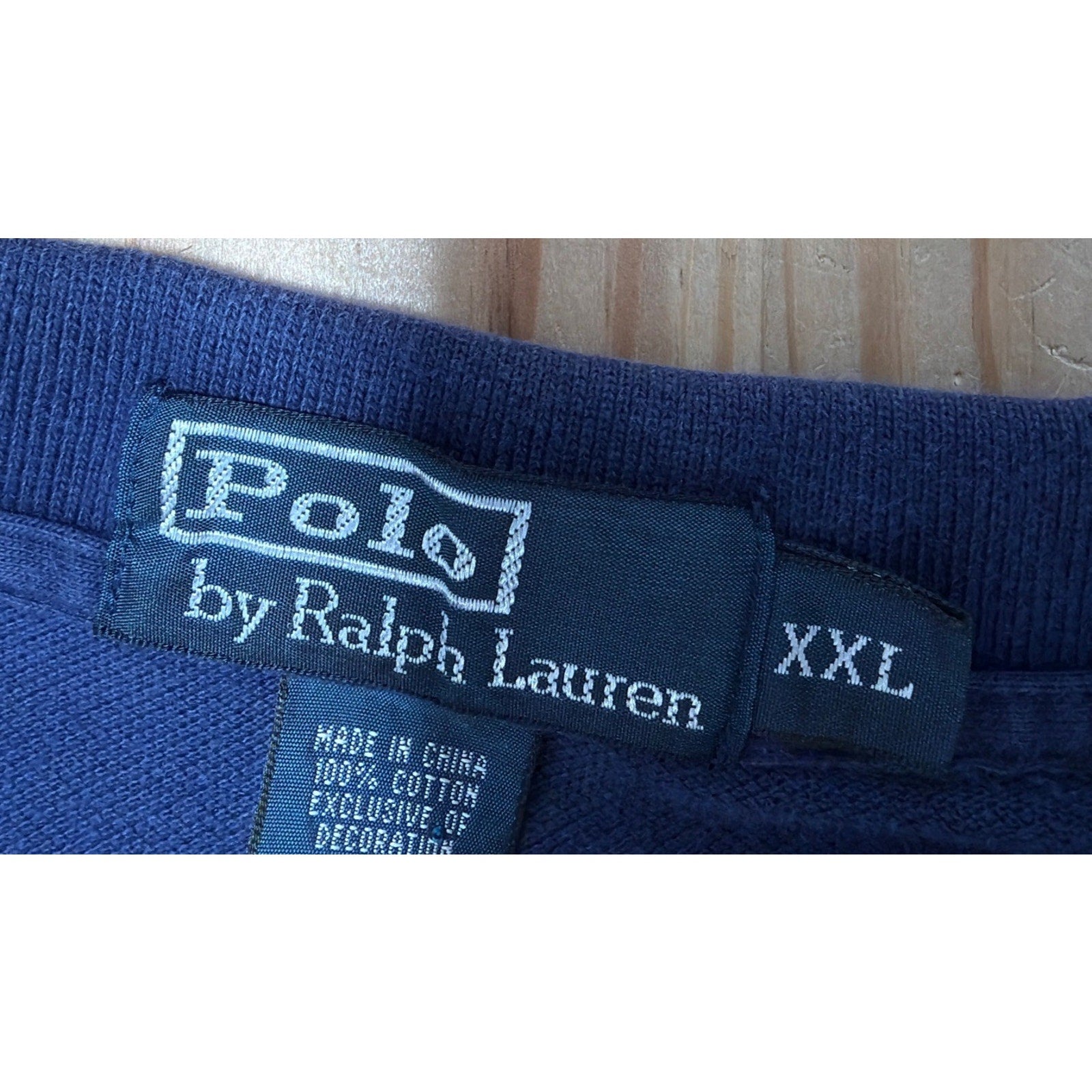 Polo Ralph Lauren Polo Shirt Men's 2XL Navy Blue 100% cotton Red Pony