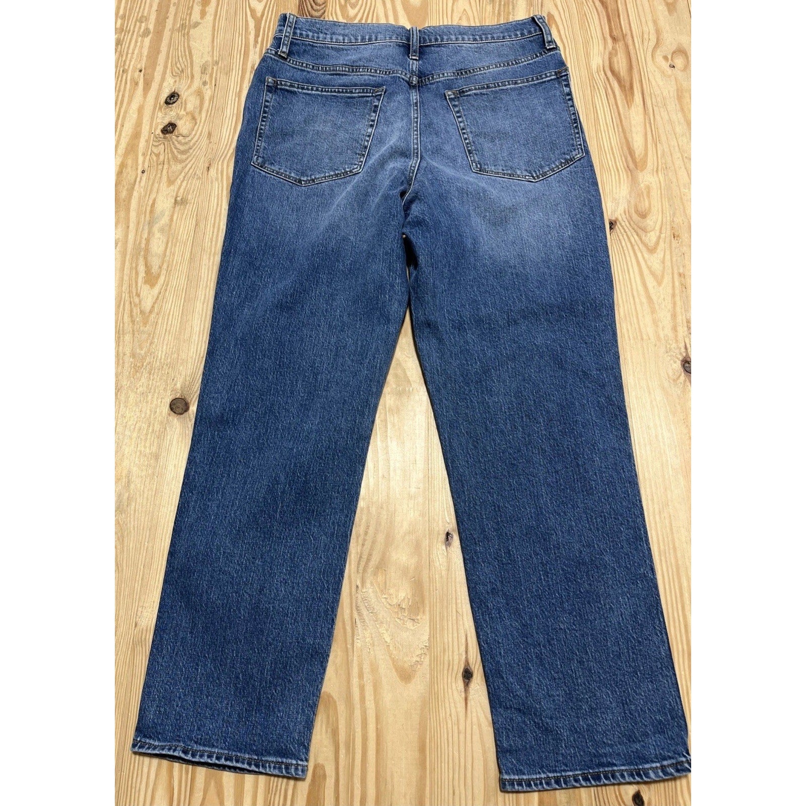 J Crew Jeans Womens 30 Blue Classic Vintage Stretch High Rise Straight