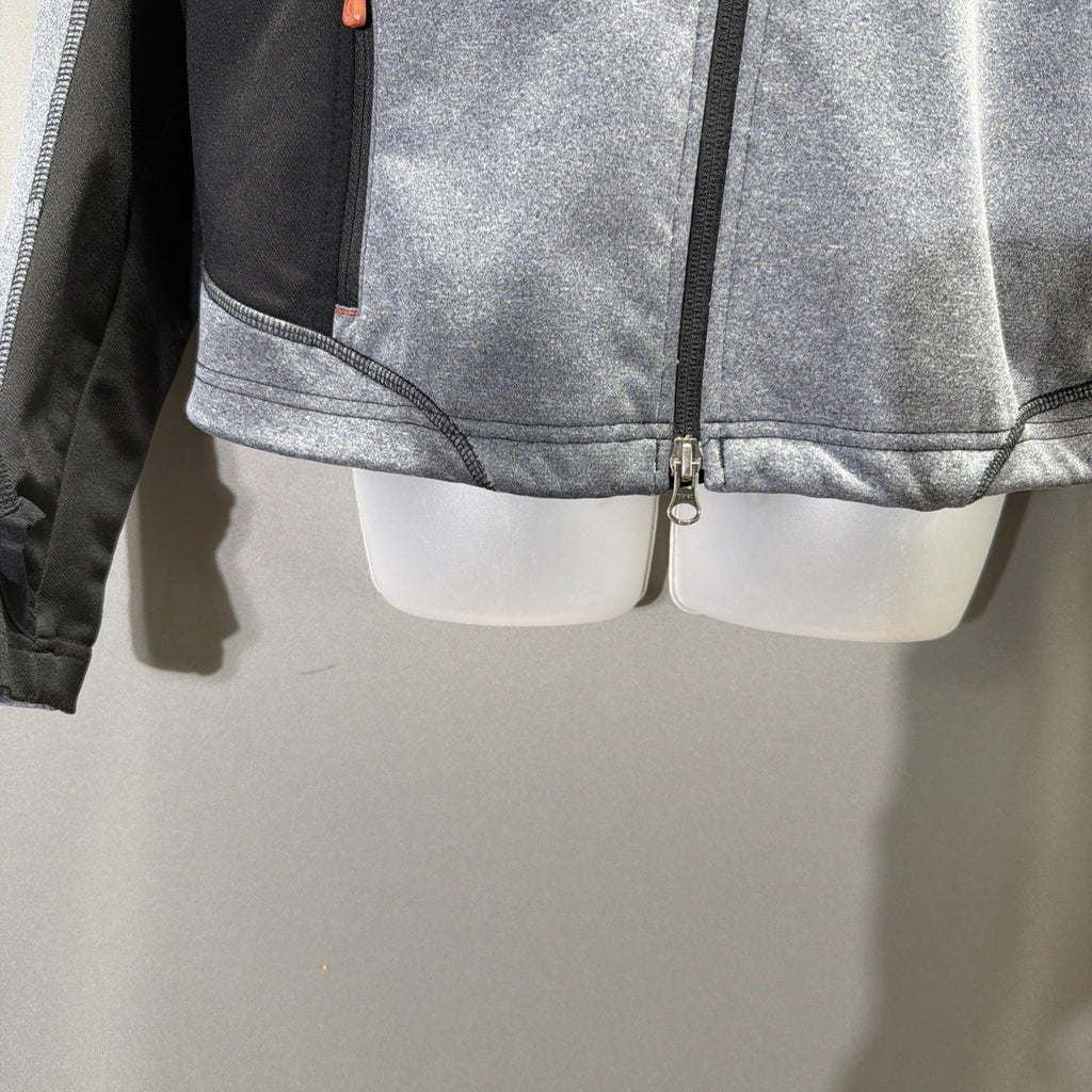 Harley-Davidson Womens Mid-Layer Soft Shell Jacket Gray Black Thumbhole Size L