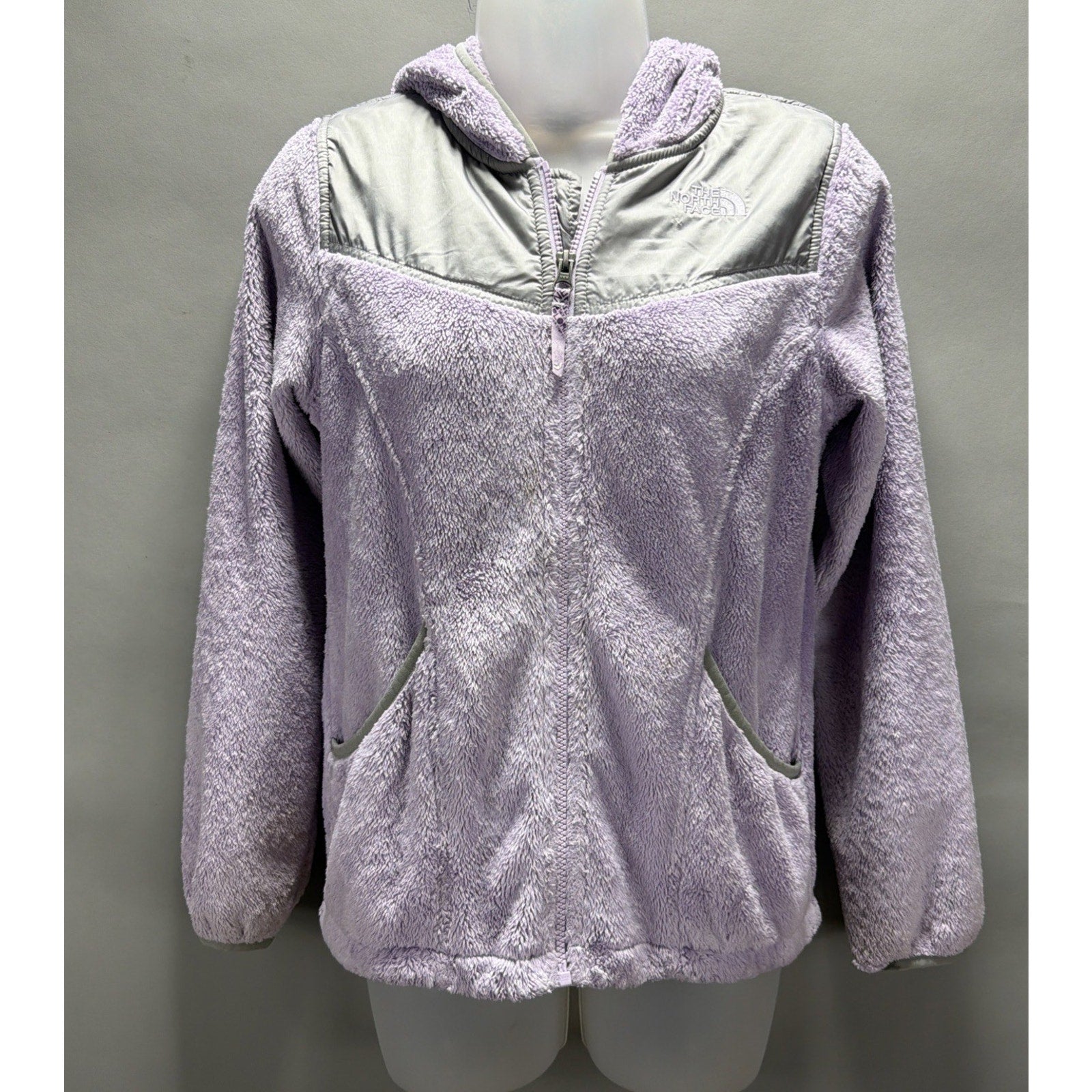 The North Face Girls Fleece Jacket Oso Hoodie Size Large 14/16 Lavender