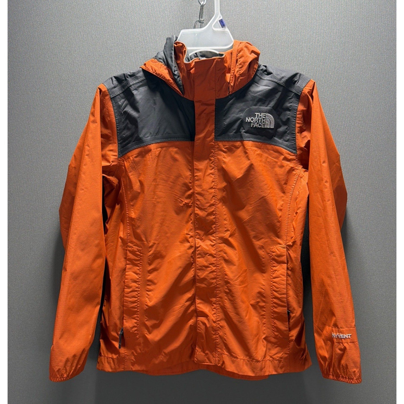 North Face Jacket Hyvent Full Zip Waterproof Jacket Boy's Youth M 10-12 Hooded