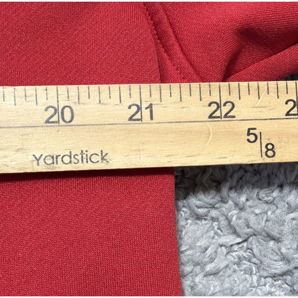 Cbuk By Cutter & Buck Mens Red Long Sleeve Pop Fly Fleece Full Zip Jacket Size L