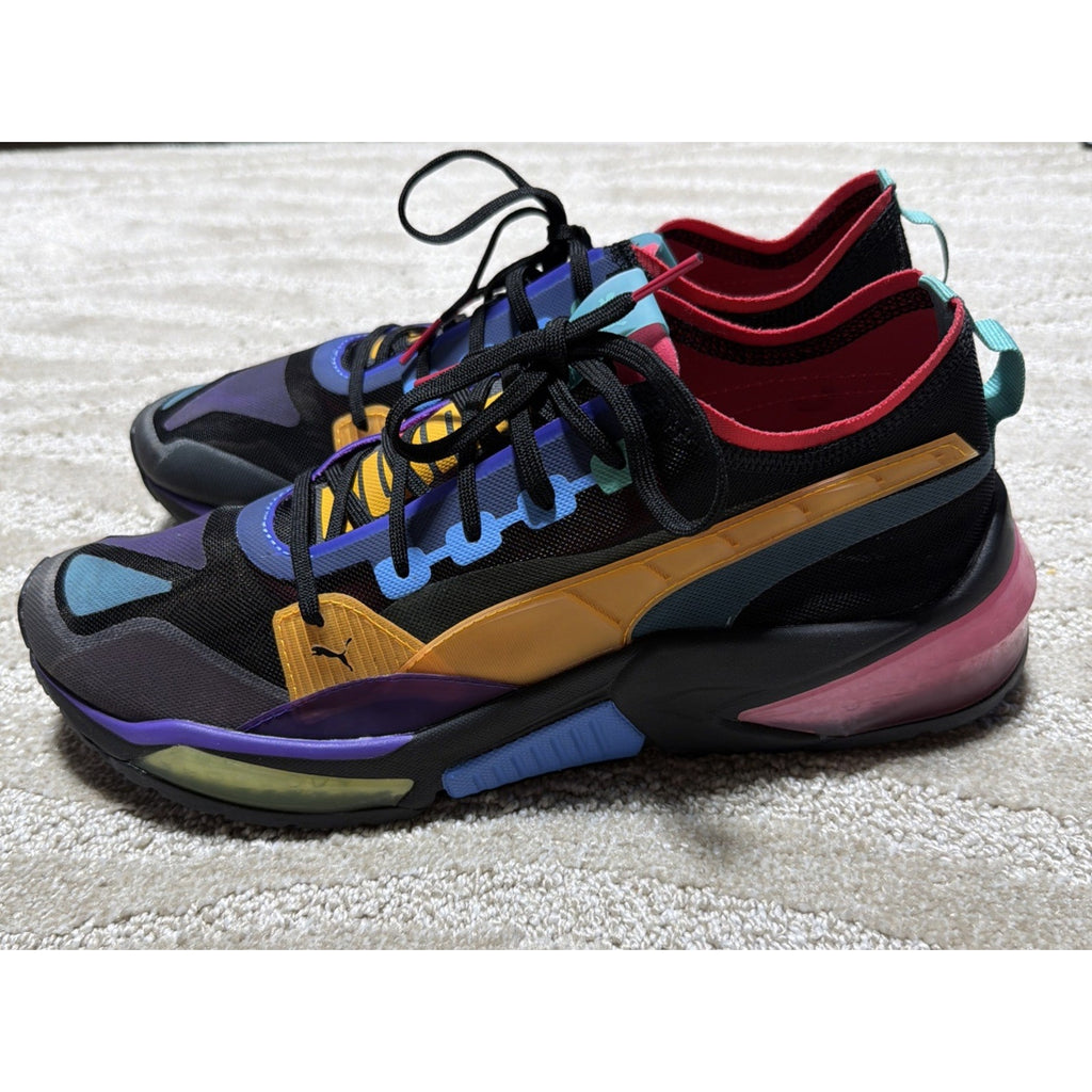 Puma LQDCell Optic Sheer Running Shoes Black & Multicolor Mens Sz 10.5/192560-06