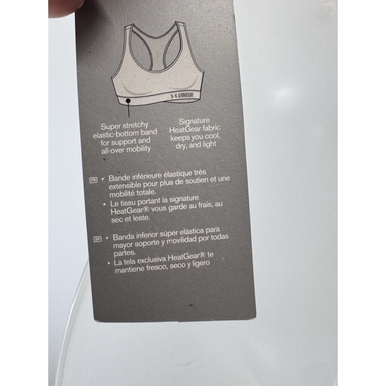 Under Armour Sports Bra Navy Blue Mid Impact Compression Racerback Women’s S NWT