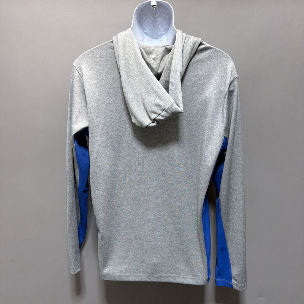 Under Jeans Men Athlete Performance Gear Pullover Hoodie Sz M Gray Blue