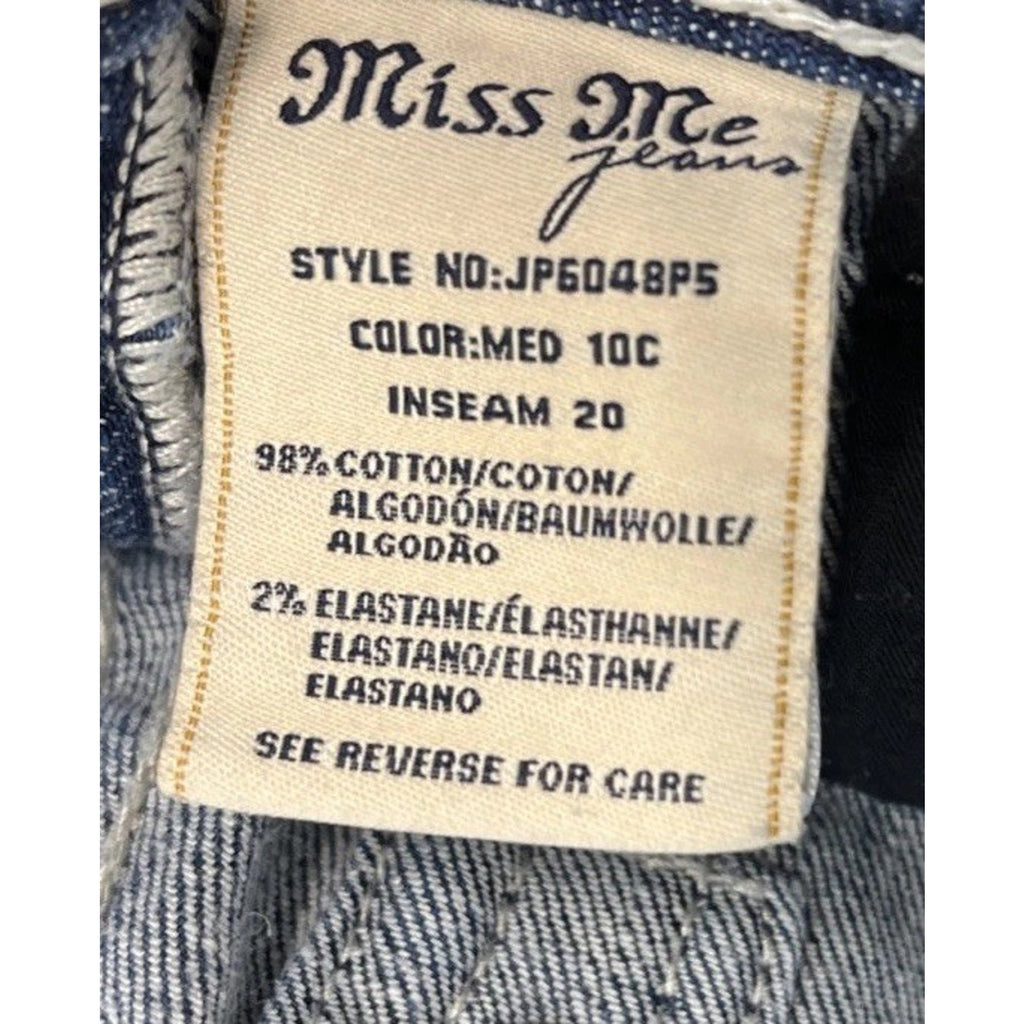 Miss Me Jeans Capri Women’s 26 Inseam 20" JP6048P5 Embellished Distressed