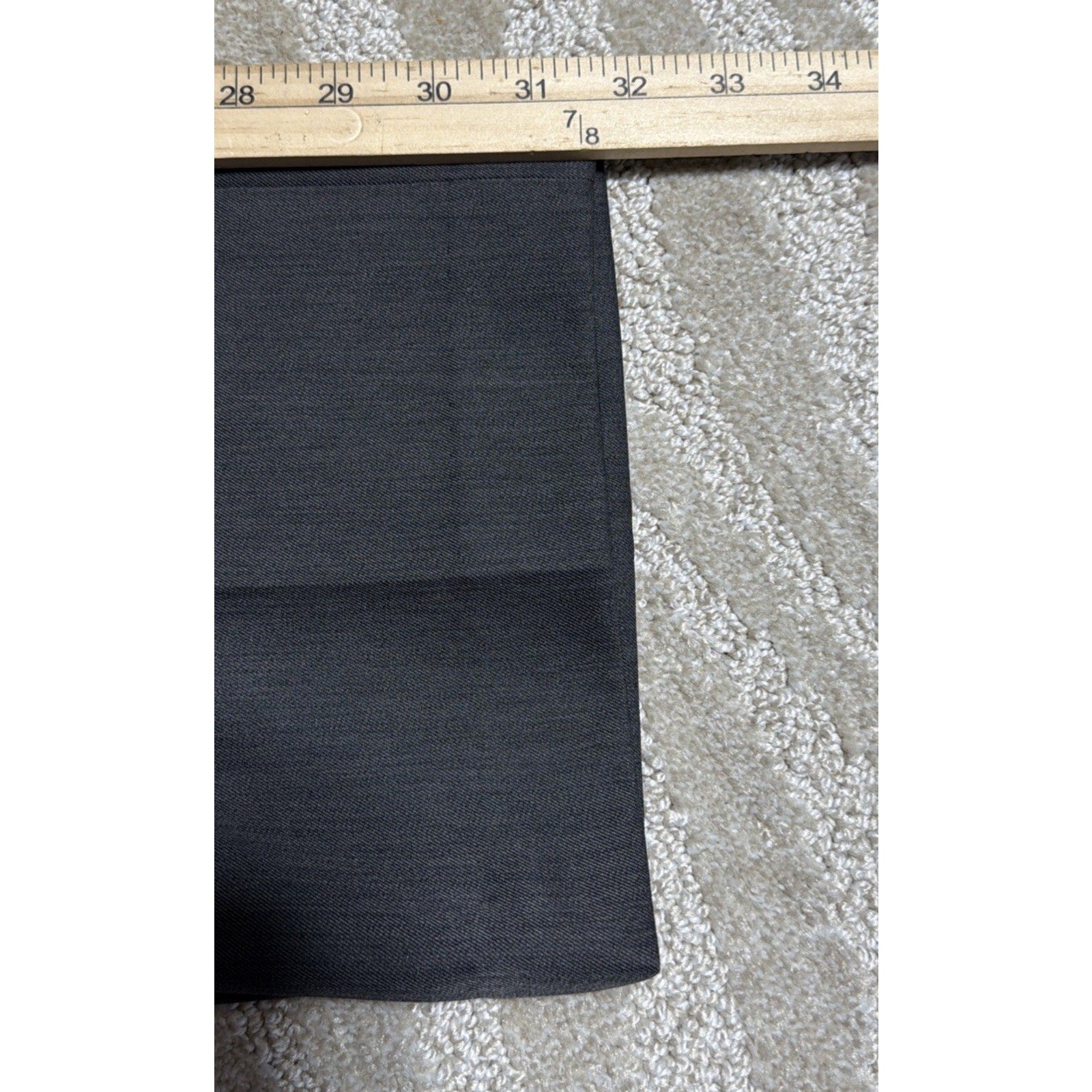 Geoffrey Beene Dress Pants Mens 34x32 Gray Stretch Flat Front