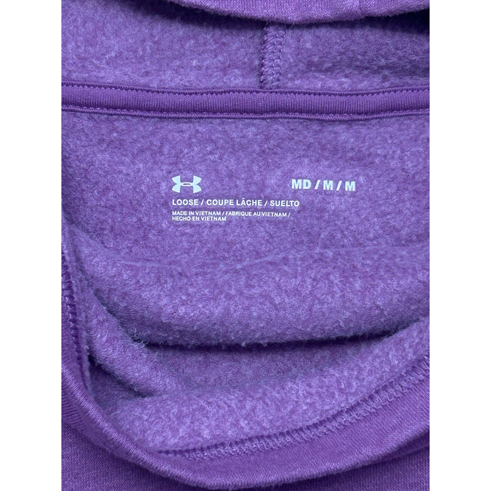 Under Armour Women’s ColdGear Funnel Neck Long Sleeve Shirt Purple Size Medium .
