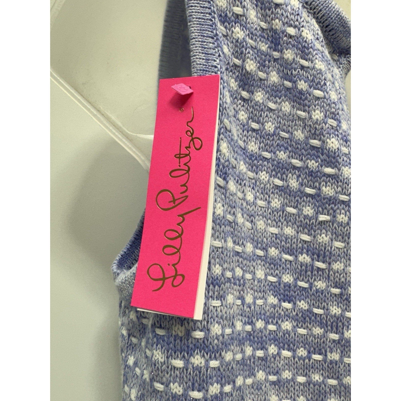 Lilly Pulitzer Carlow Sweater Dress Lark Lilac Metallic #014564 Women’s XS NWT