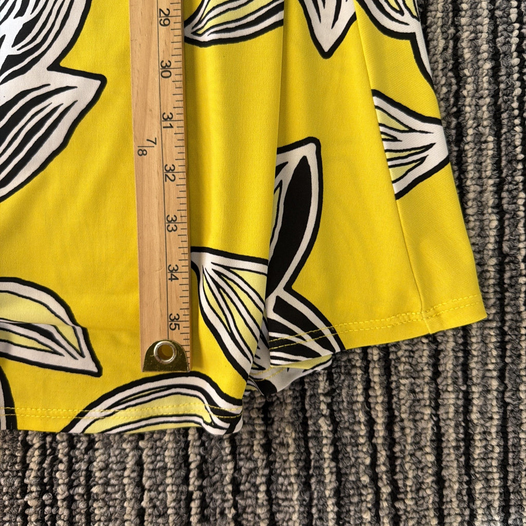 Ivy Lane Women's Tropical Floral Sleeveless Dress SZ M Beach Cover Vacation Easy