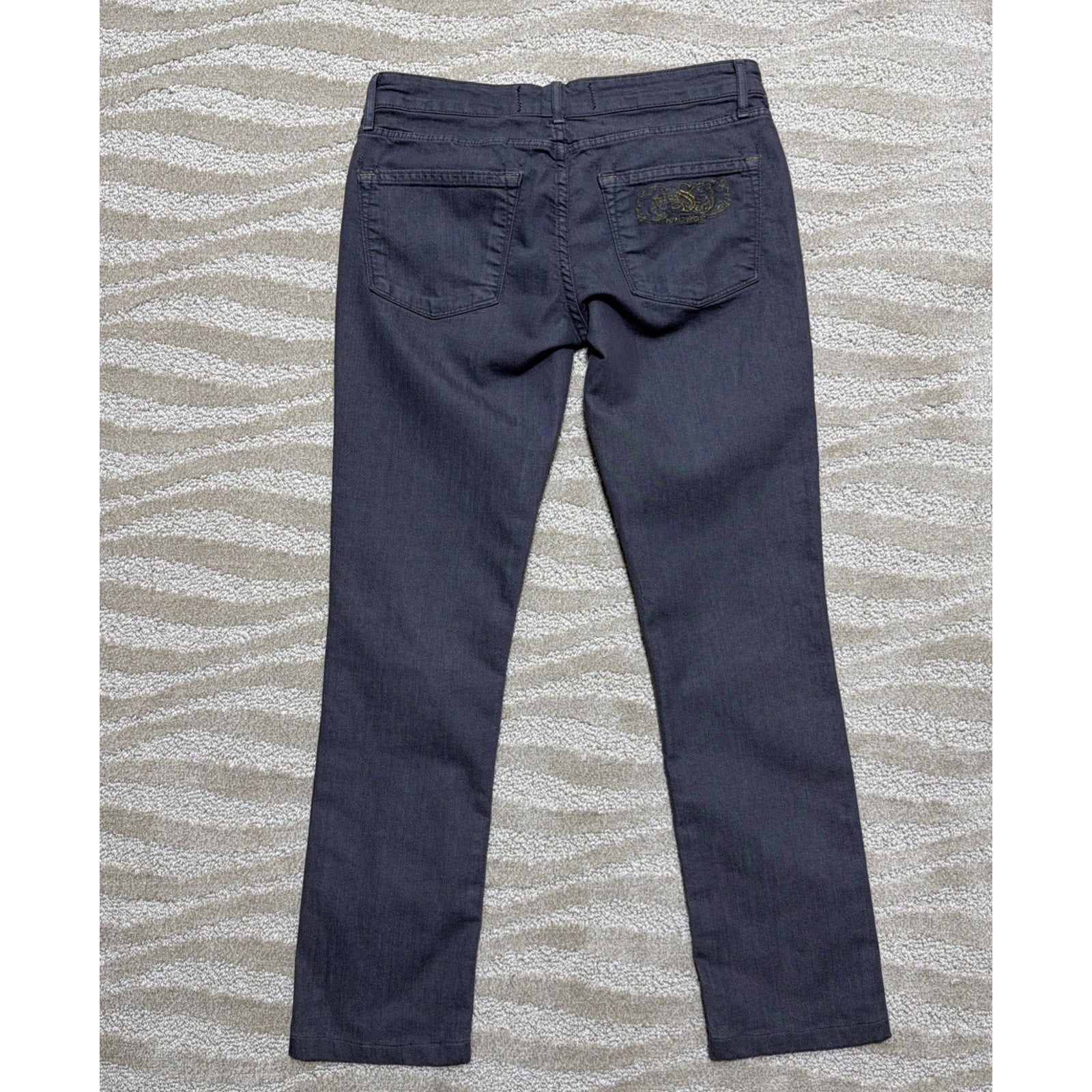 Rich and Sexy for Bebe Denim Embroidered Skinny Jeans Size 27 Grey
