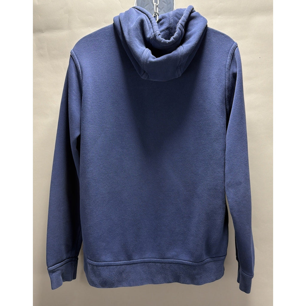 Nike Sportswear Hoodie Mens Large Blue Swoosh Fleece Pullover Hooded Sweatshirt