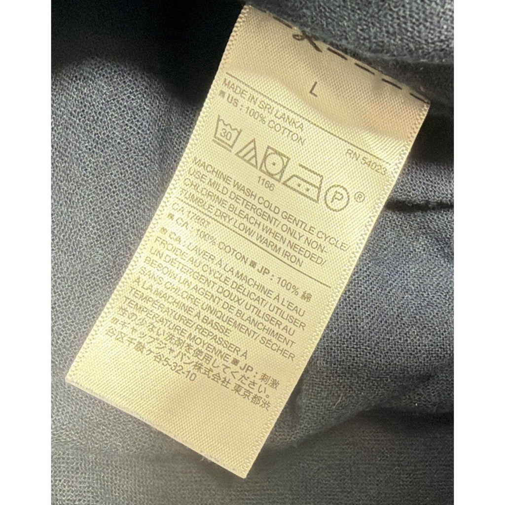 Banana Republic Shirt Men Large Blue Button Down Standard Fit Knit Preppy