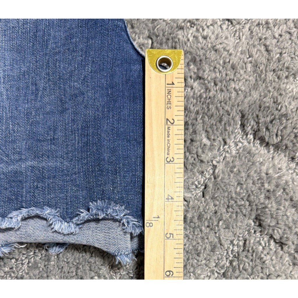 Seven 7 Shorts Womens 10 Blue Weekend Short Cut Off Denim Casual