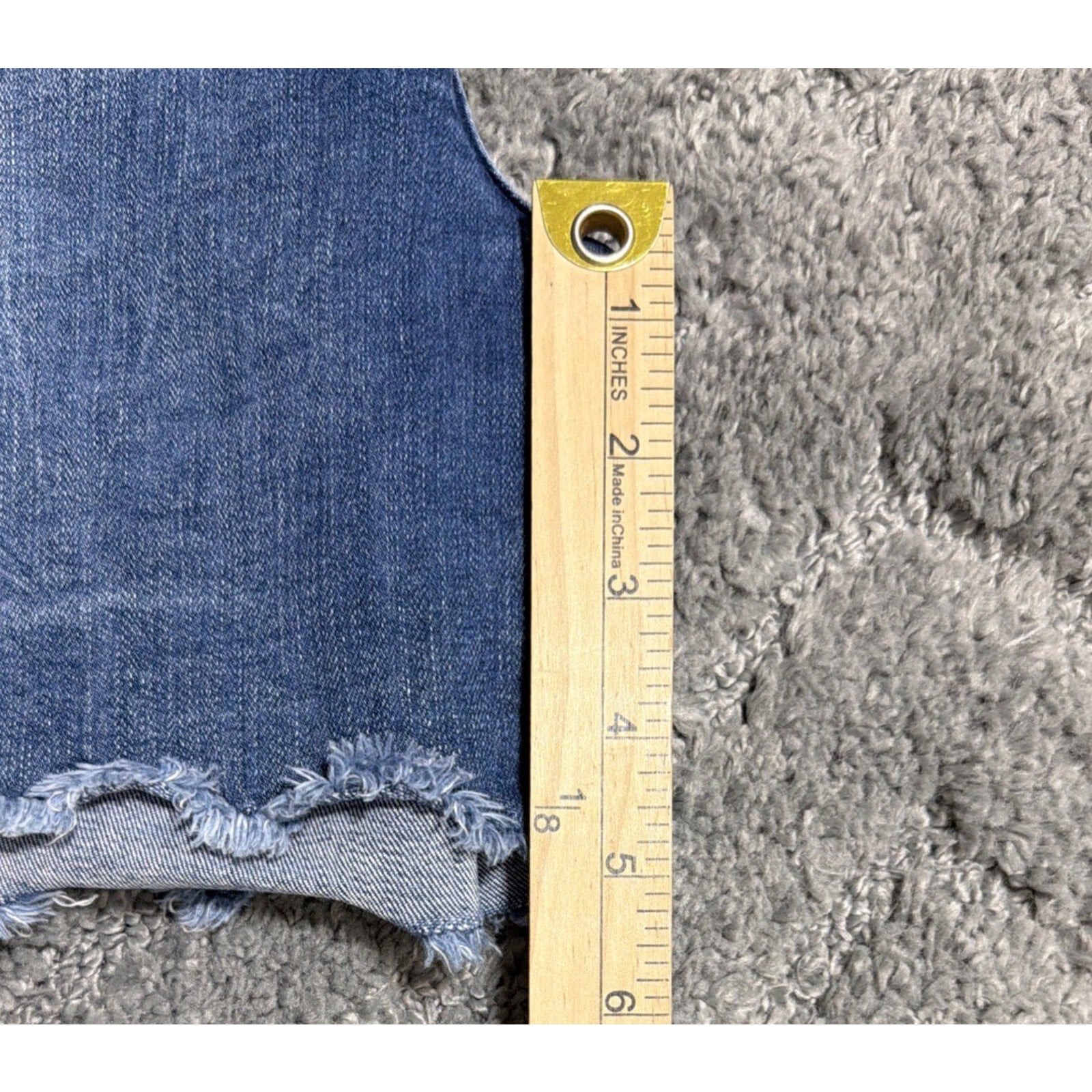 Seven 7 Shorts Womens 10 Blue Weekend Short Cut Off Denim Casual