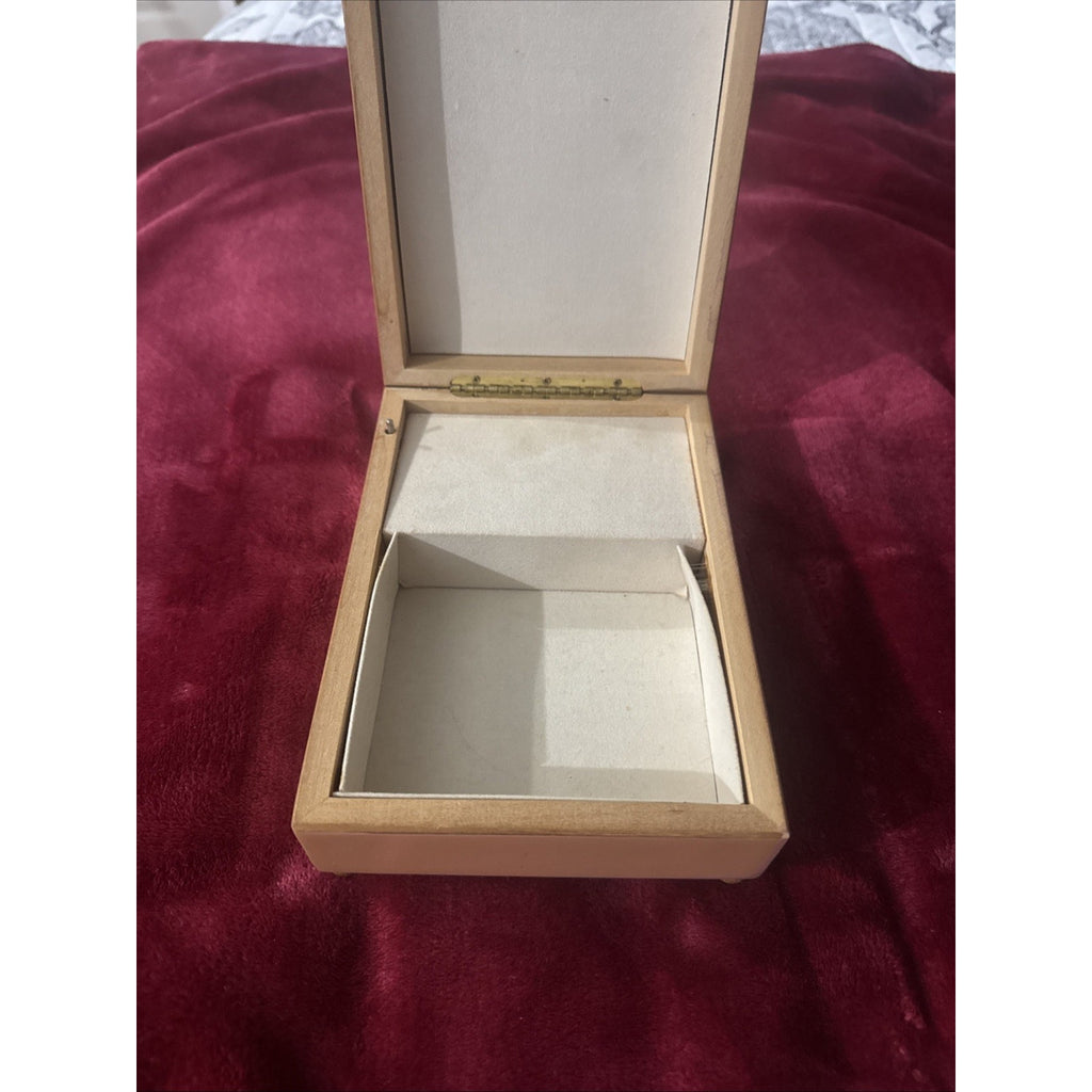1991 Summit Wood Music Box Mothers Poem Swiss Movement Plays Lara's Theme