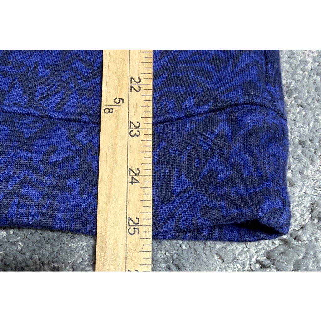 Columbia Woman’s Lodge Funnel Pullover Blue & Black Fleece Lined Size Medium