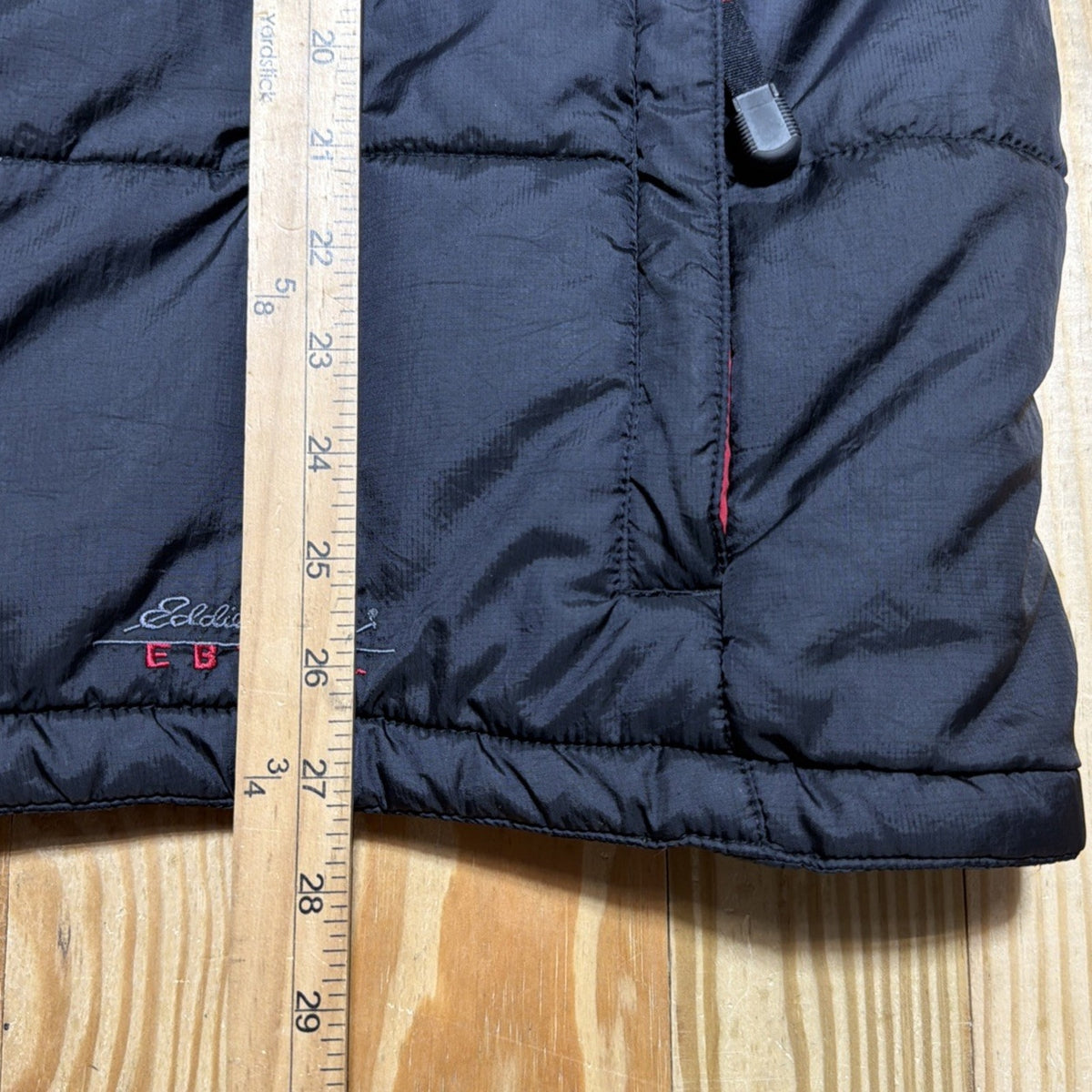 Men's XL Eddie Bauer EBTEK Vest Jacket Puffer Full-Zip Insulated Quilted Vtg