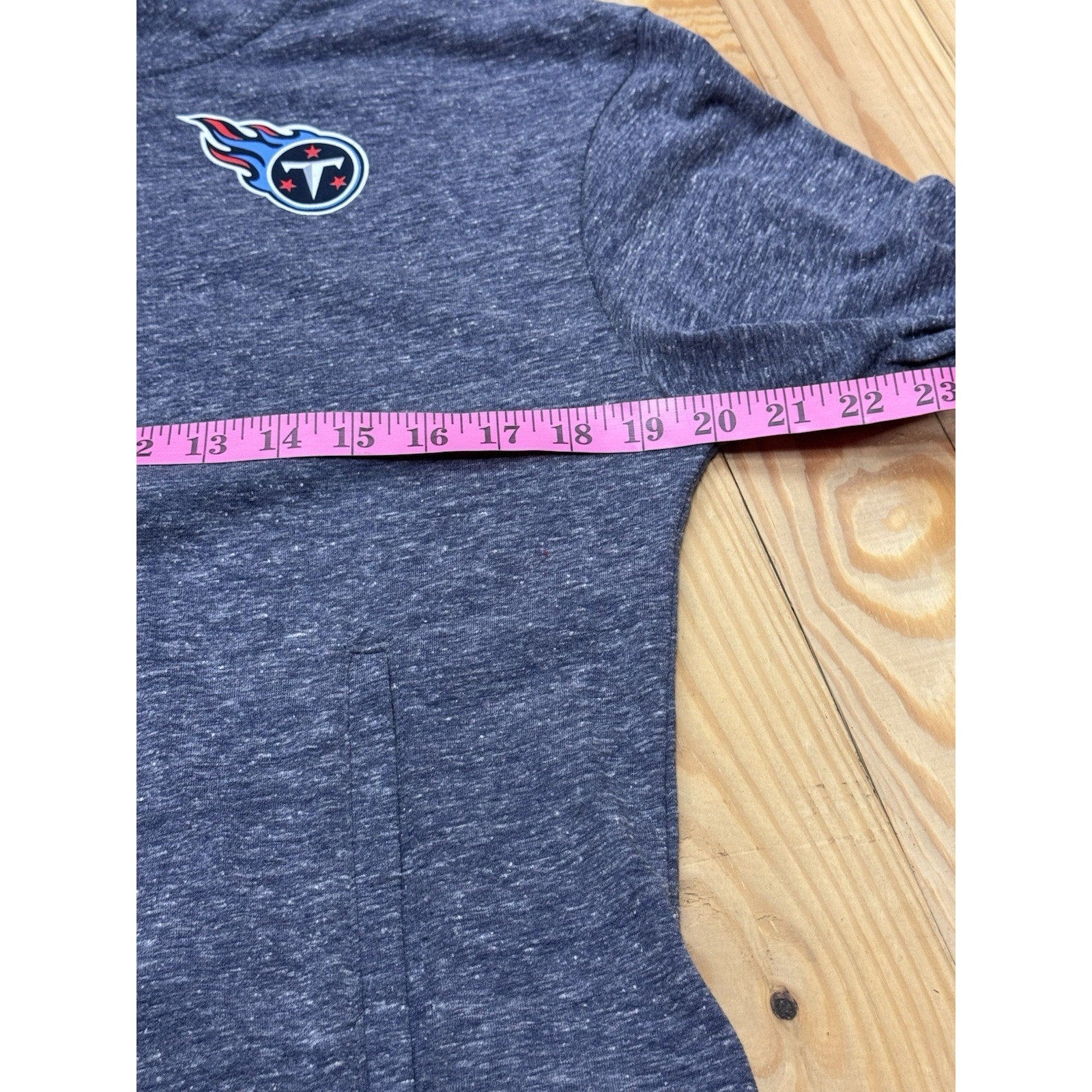 Tennessee Titans Heathered Gray Zippered Hoodie Women's Medium Fanatics Athletic