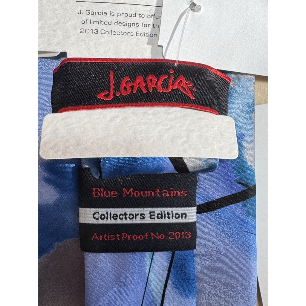 Jerry Garcia 2013 Collectors Edition Mens Necktie Blue Multicolor Tie NWT Guitar