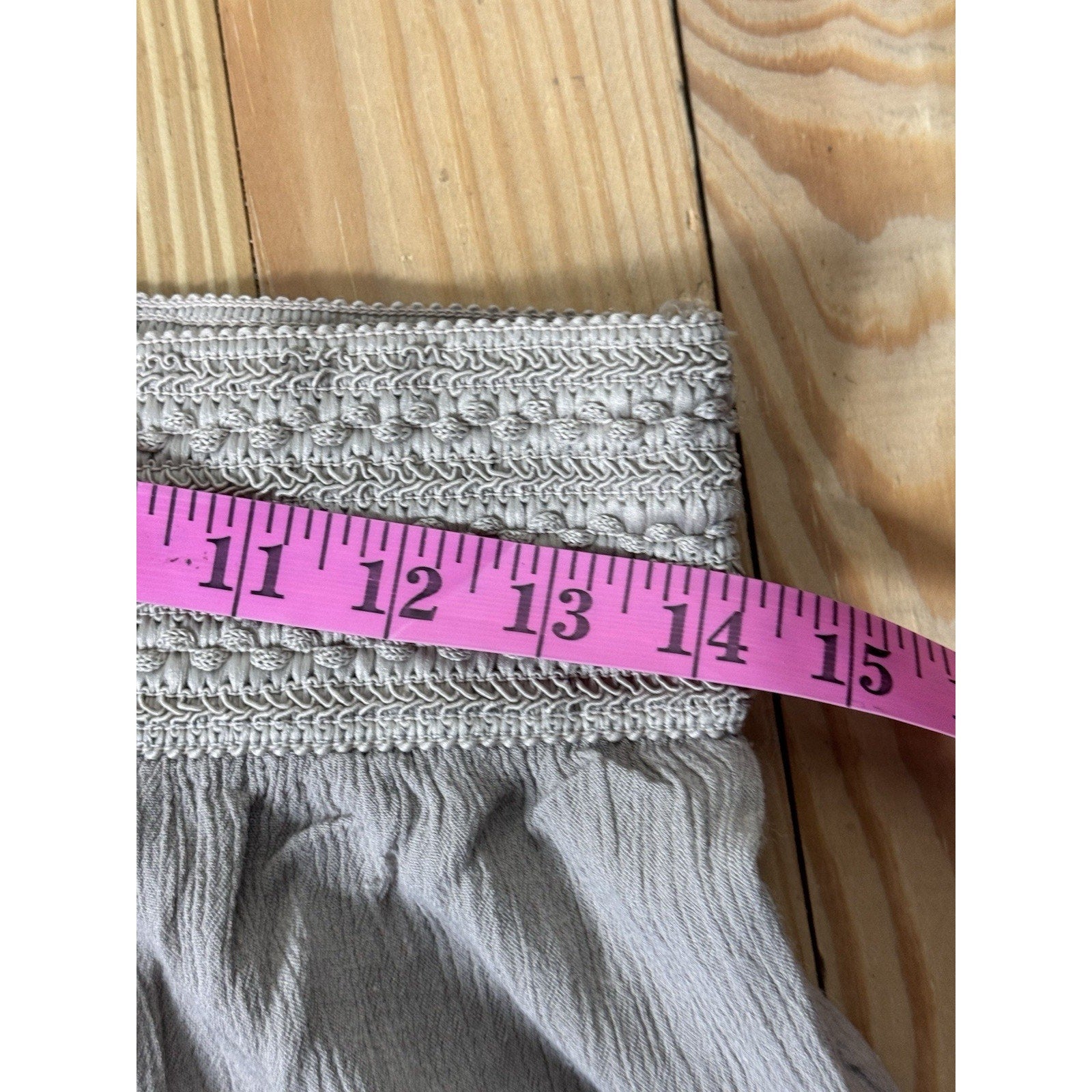 I.N. Studio Solid Crepon Novelty Elastic Waist Wide Leg Pull-On Pants Medium Pet