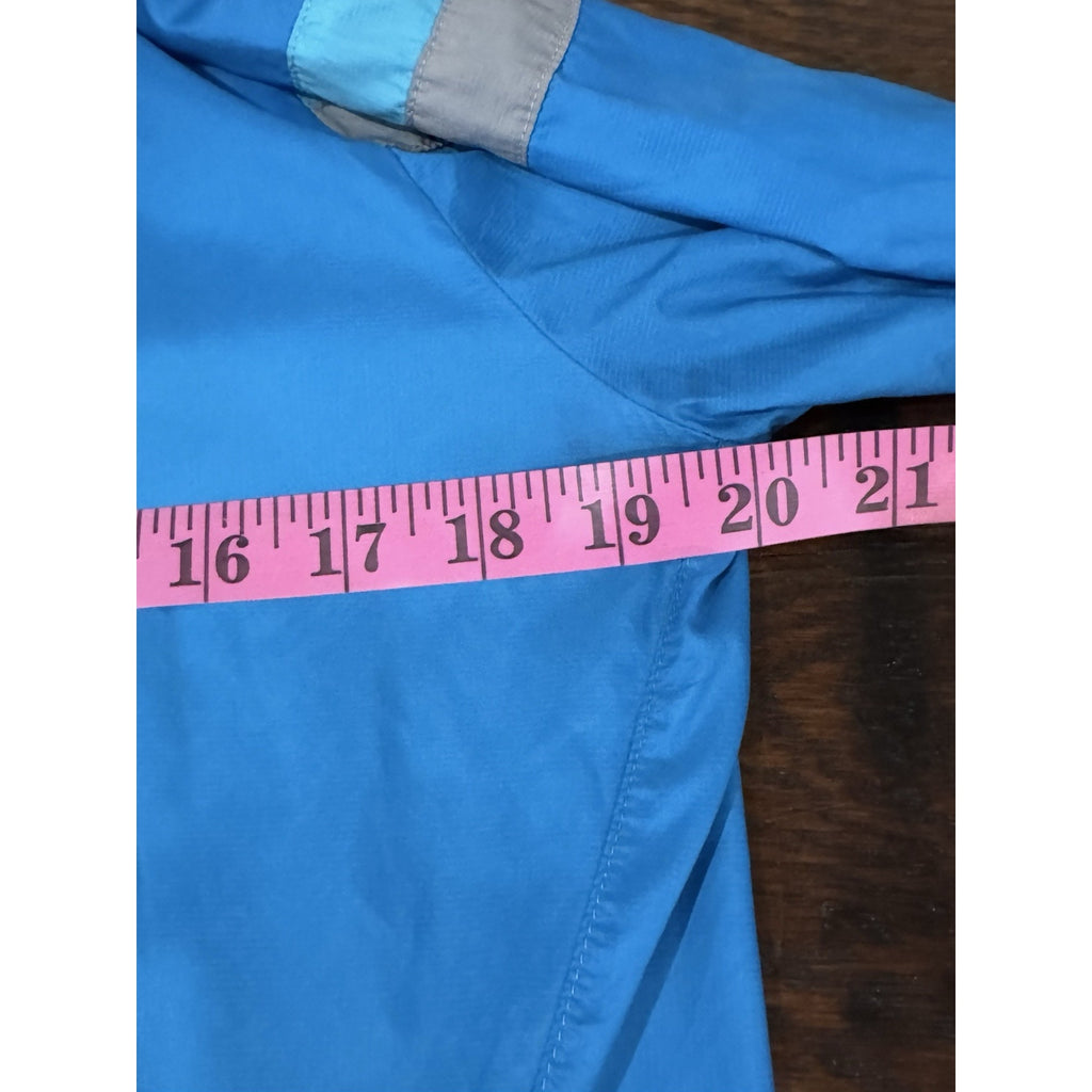 Adidas Running Anthem Jacket Women's S Lightweight Packable Blue Logo