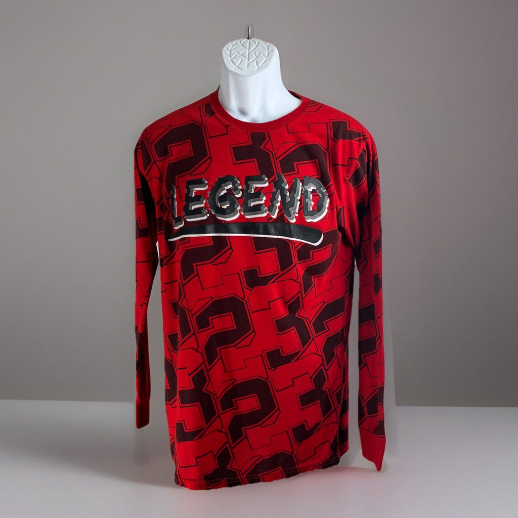 Basketball LEGEND #23 Shirt Men's M Bailey Apparel Long Sleeve All Over Print