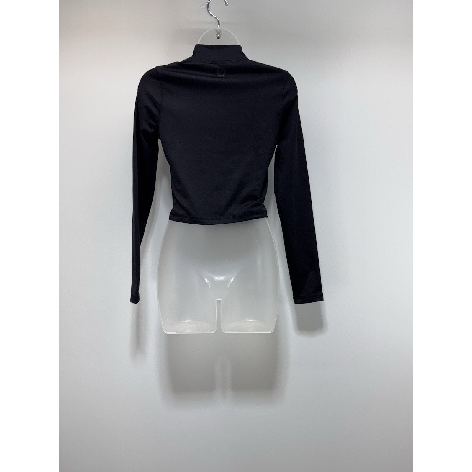 Victoria Secret Pink Black Longsleeve Athletic Workout Top Women’s Size XS NWT