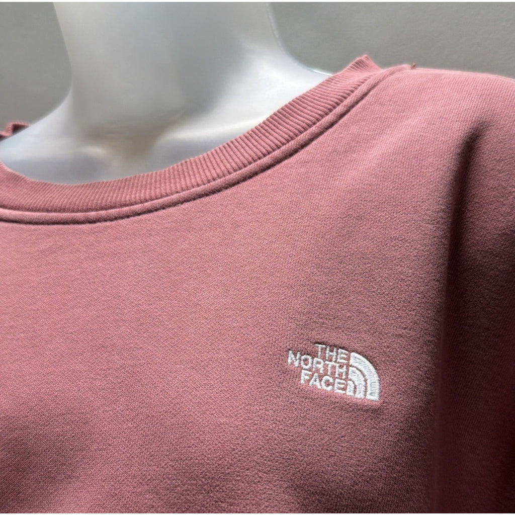 The North Face Womens City Oversized Crew Fleece Sweatshirt Wild Ginger L