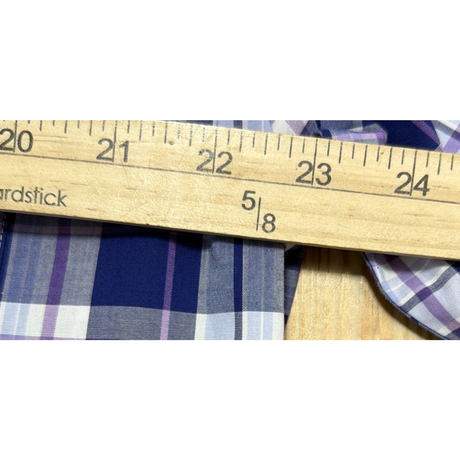 Lauren Ralph Lauren Black Label Men’s Plaid Stretch Button Up LS Shirt Size XL