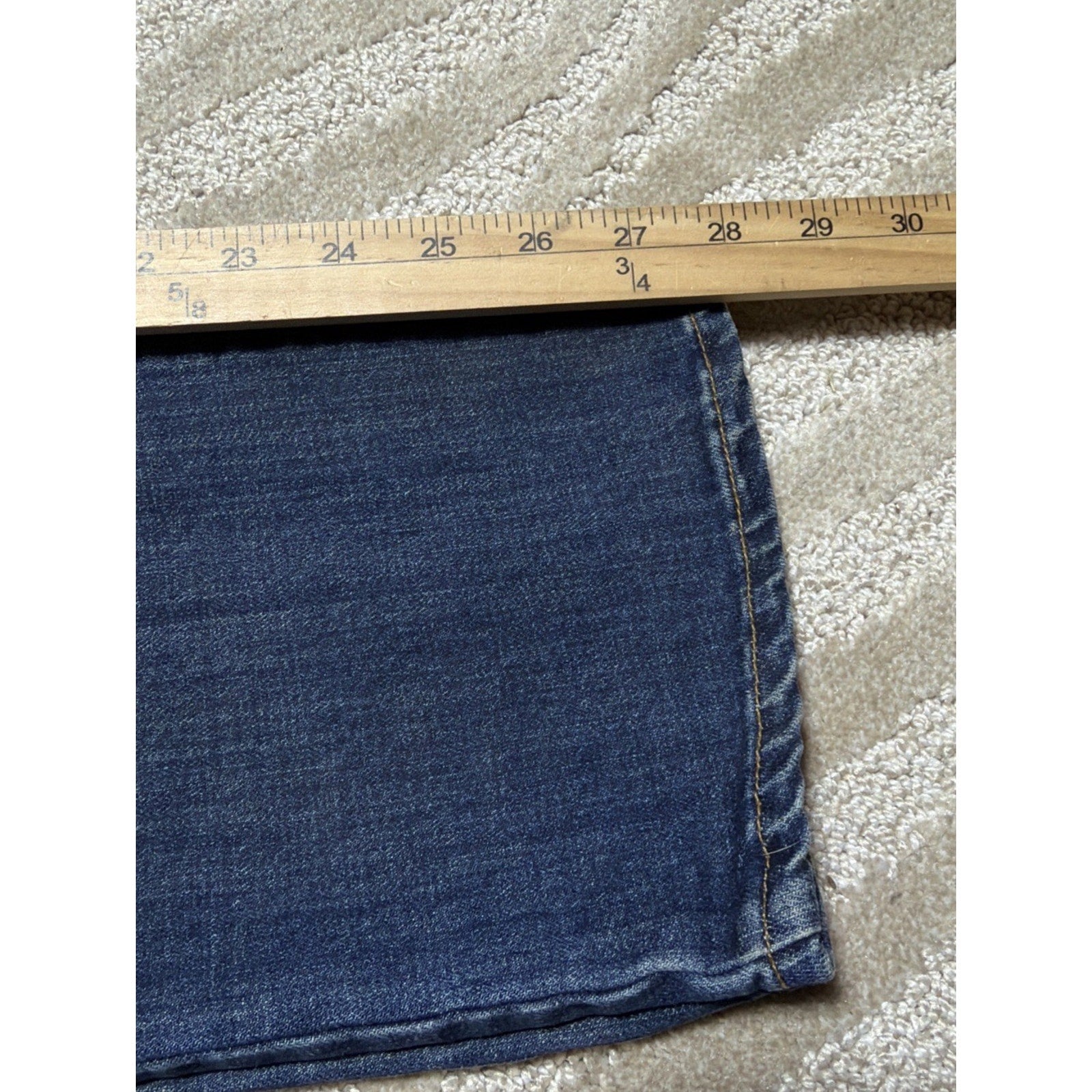 Talbots Jeans Womens 4 P Blue Barely Boot Five-Pocket Bootcut Stretch 29x28