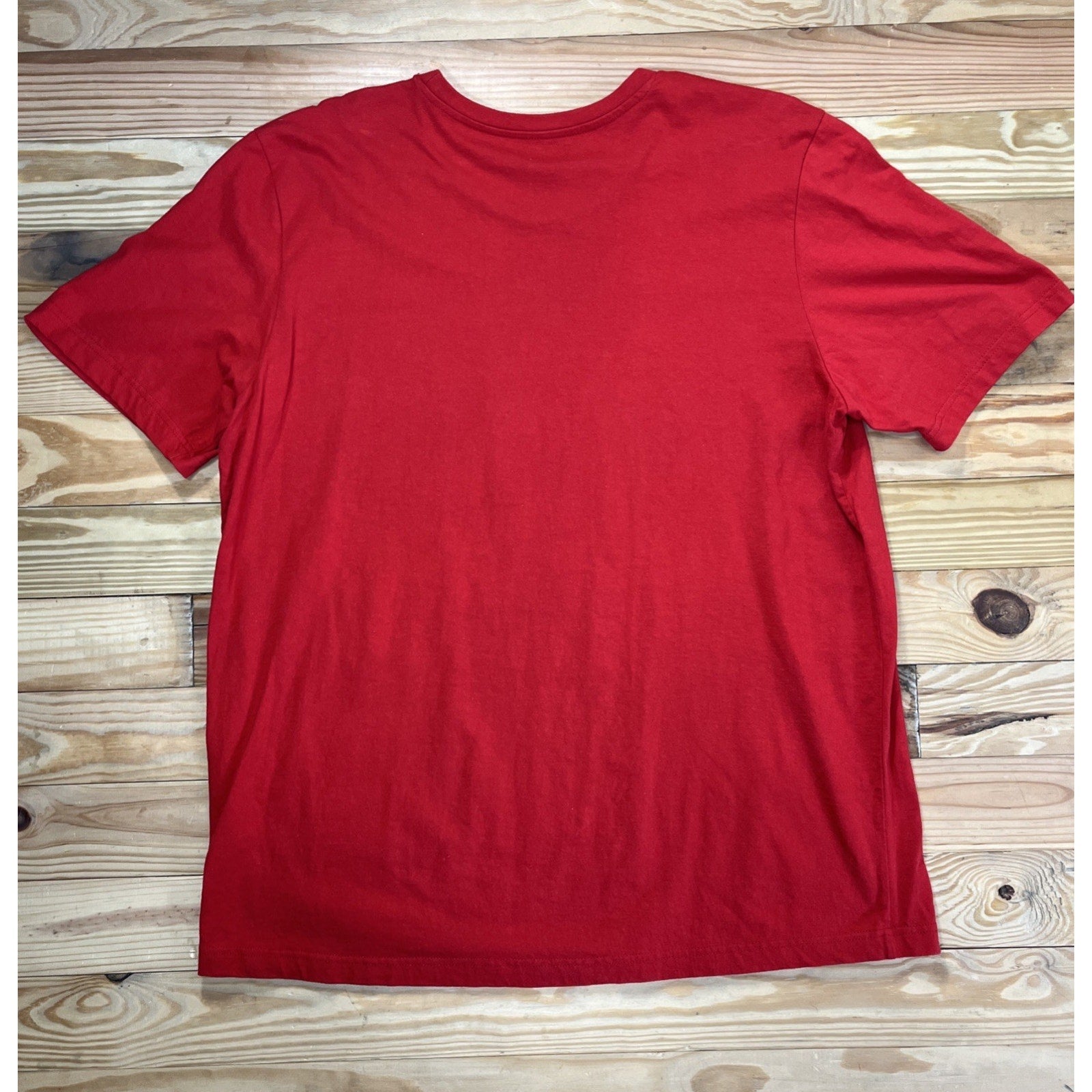 Adidas Bos Marble Logo T Shirt Red Size XL