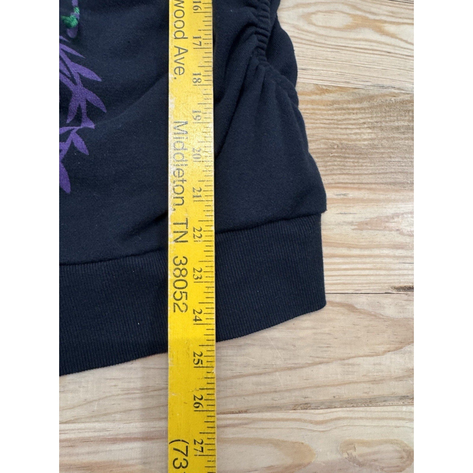 ADORE Juniors XL Embroidered Sweatshirt Hoodie Full Zip Graffiti Colorful