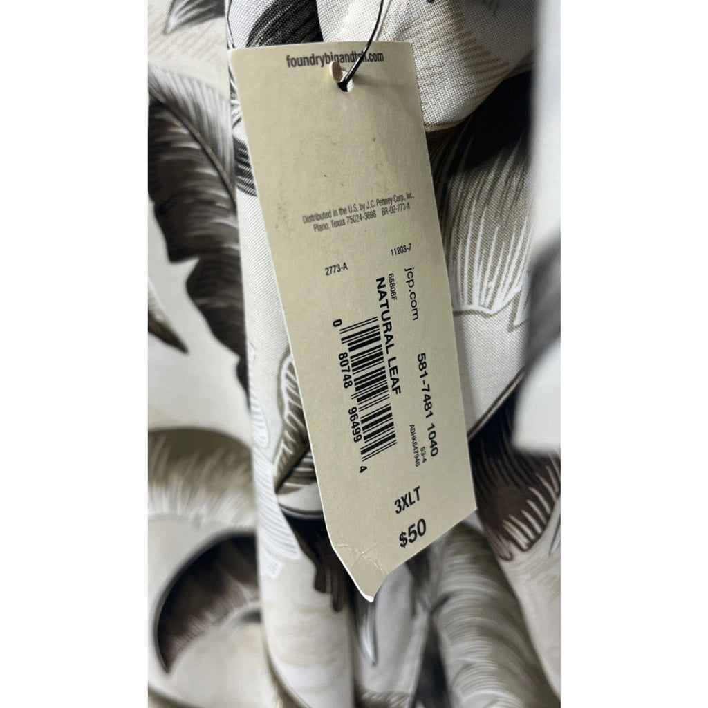 The Foundry Supply Co Button Up Shirt 3XLT Mens short Sleeve HAWIAIIAN Rayon NWT