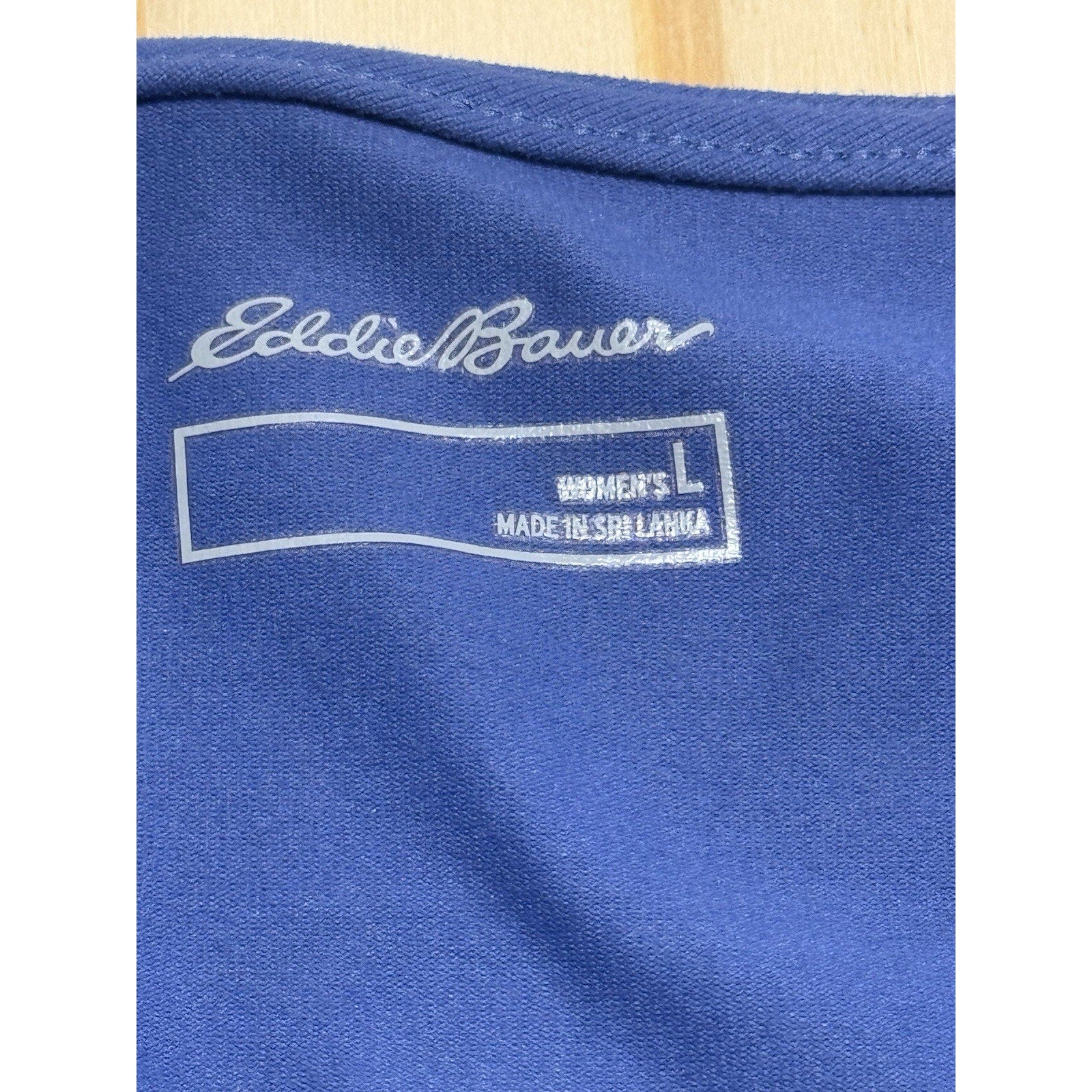 Eddie Bauer Aster Crossover Dress Women’s Large Blue Sleeveless Pocket New