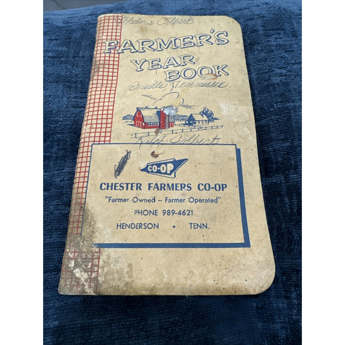 Vintage 1967 Farmer's Year Book Booklet Henderson Tennessee Feed History