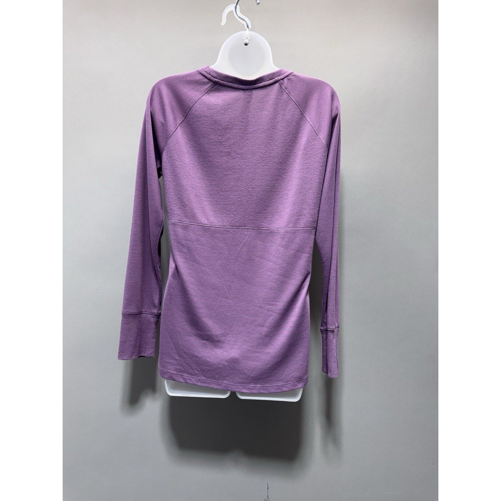 RBX Active Purple Raglan Sleeve Pullover Peek Crew Neck Size M Athleisure