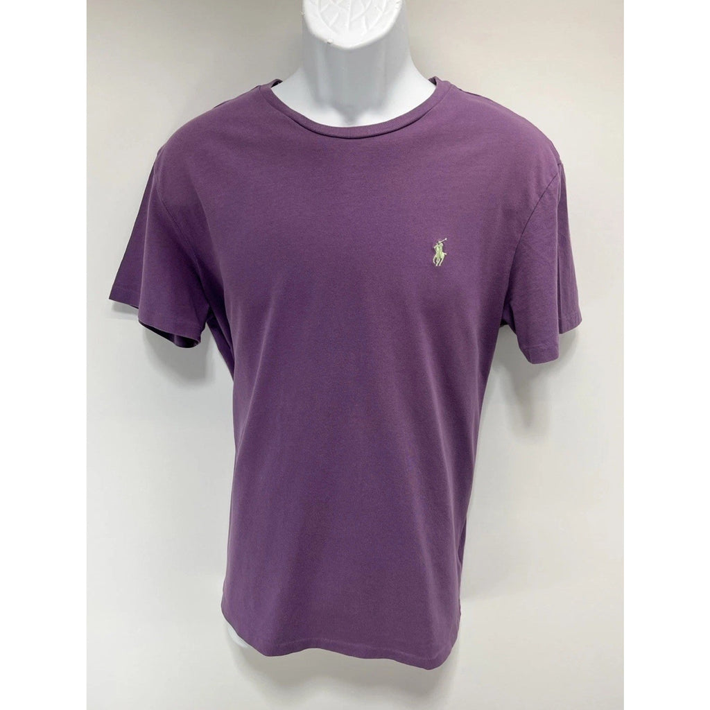 POLO RALPH LAUREN Men's T-Shirt Adult M Purple Short Sleeve Crew Neck Pullover