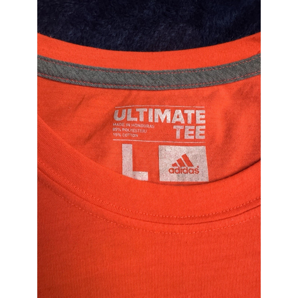 Adidas Ultimate Tee T-shirt Short Sleeve Orange 2012 Men’s Size Large Logo