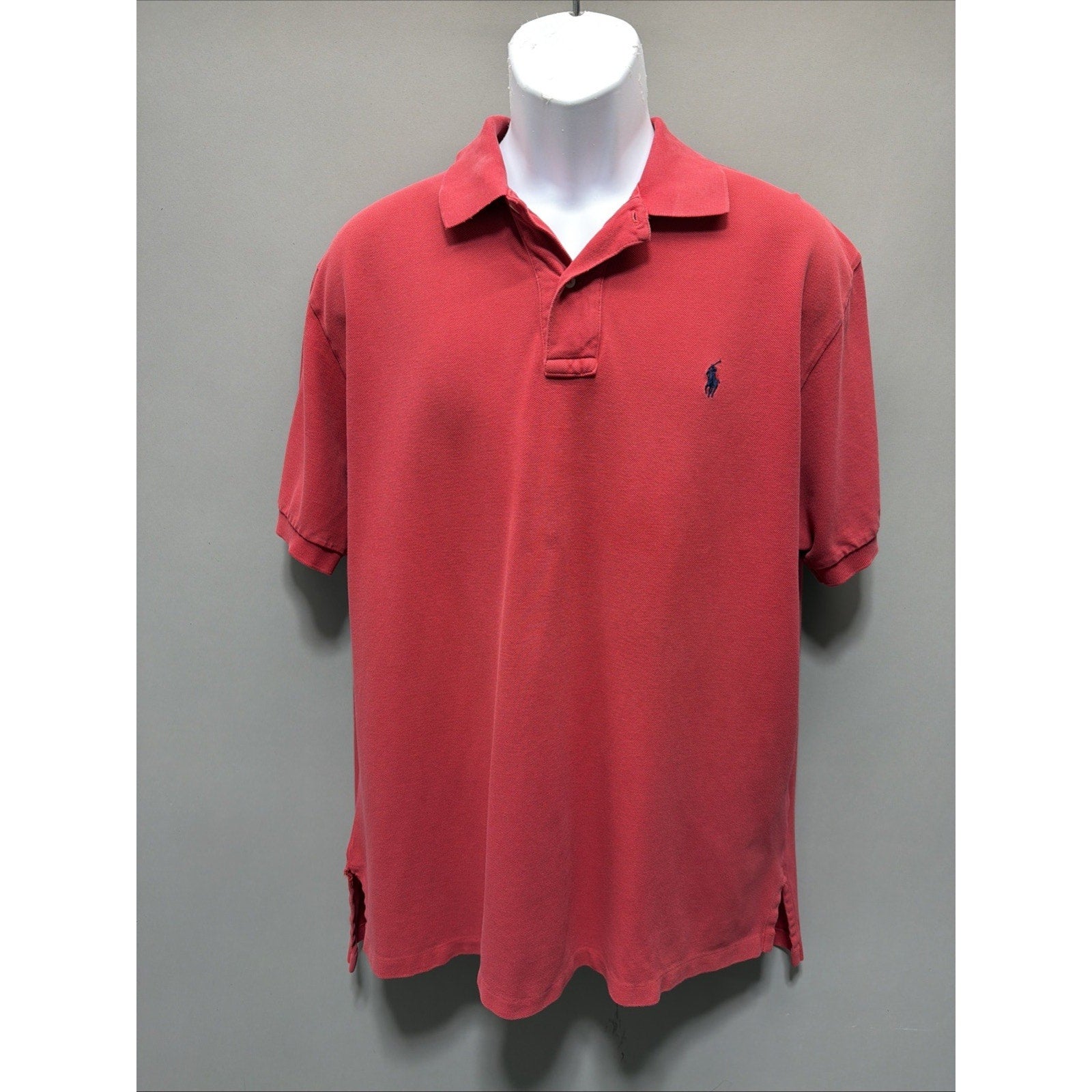 Polo Ralph Lauren Men’s Polo XL Red Navy Logo Cotton