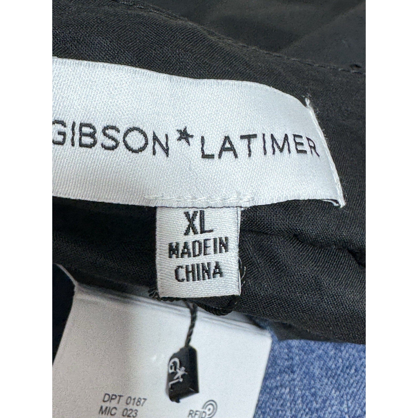 Gibson Latimer Sleeveless Black Cotton Top Tank Cotton Women’s Size X-Large New