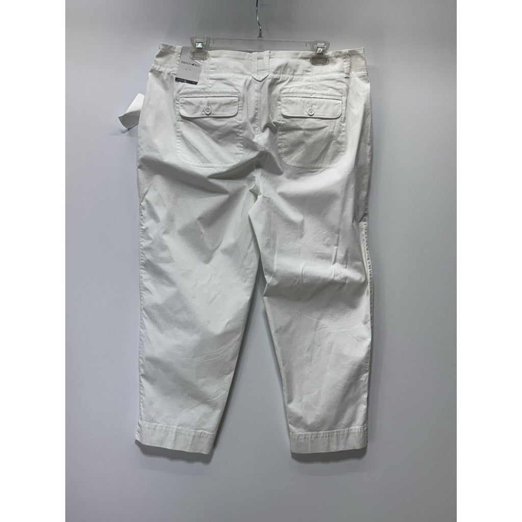 Fashion Bug Weekend Casual White Pants Women’s Size 16 Average NWT